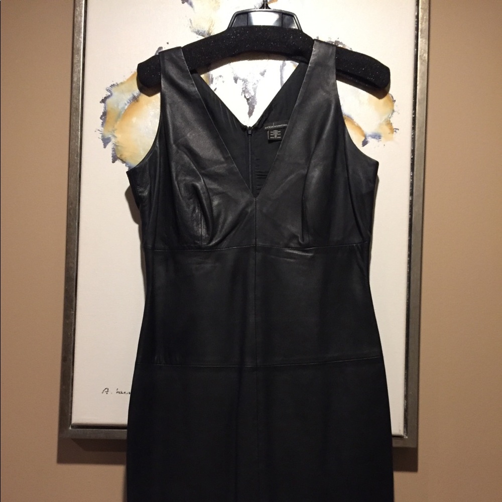 Black leather Dress